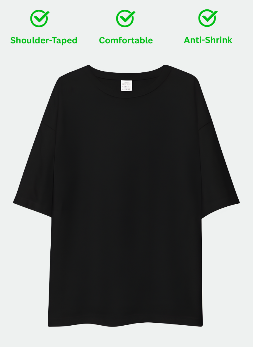 Unisex Oversized T-Shirt Drop Shoulder