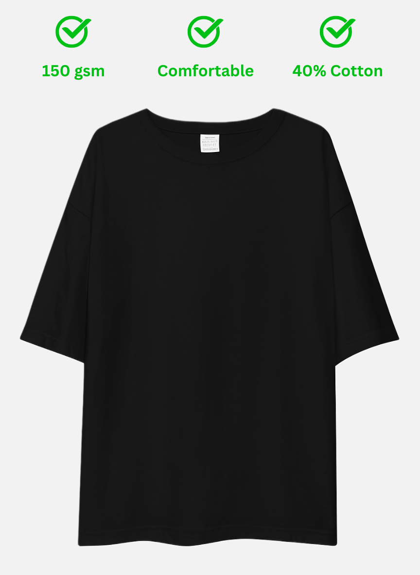 Unisex Oversized T-Shirt Drop Shoulder