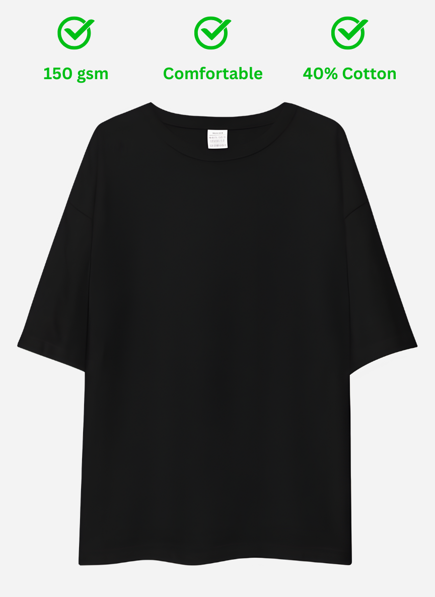 Unisex Oversized T-Shirt Drop Shoulder