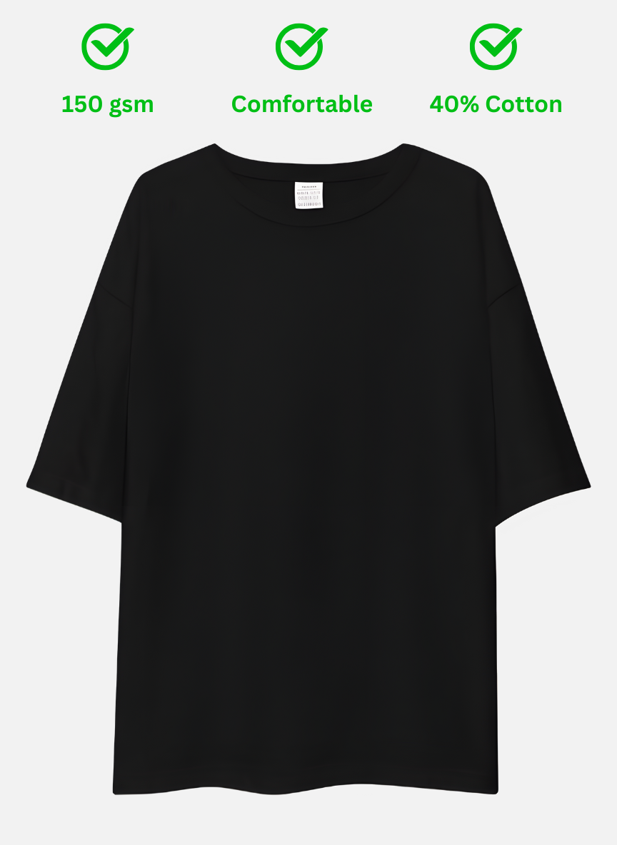 Unisex Oversized T-Shirt Drop Shoulder