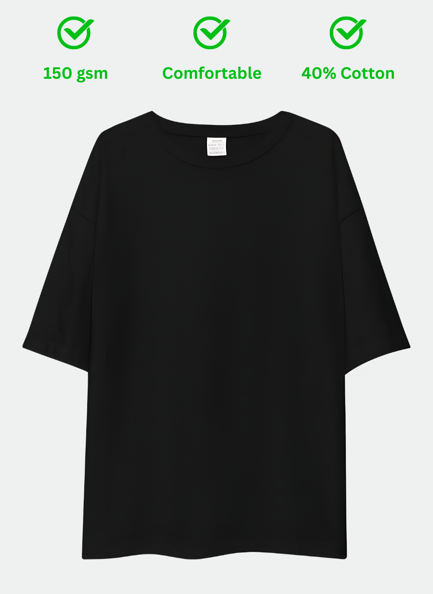 Unisex Oversized T-Shirt Drop Shoulder